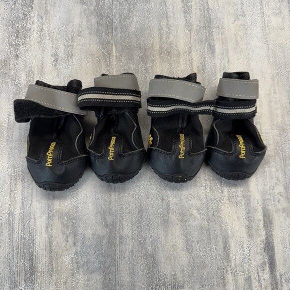 PomPreece Dog Boots Size 3 Hook And Loop Closure Reflective Straps - Picture 1 of 5